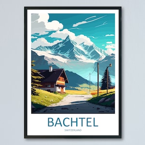 Batchtel Travel Print Wall Art Batchtel Wall Hanging Home Décor Batchtel Gift Art Lovers Switzerland Art Lover Gift Batchtel Travel Art