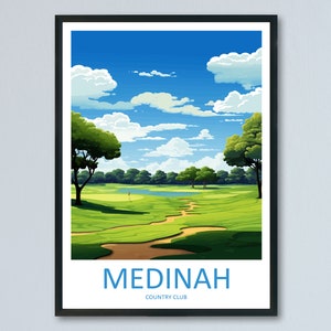 Medinah Golf Club Reise-Druck Wandkunst Medinah Golf Club Wandbehang Wohnkultur Medinah Golf Club Kunst Geschenk Kunstliebhaber Golf Art
