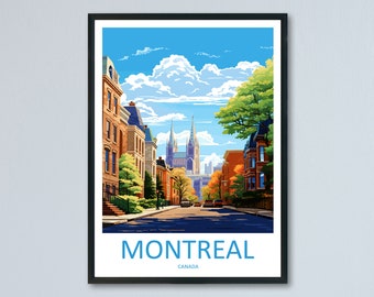 Montreal Travel Print Wall Art Montreal Wall Hanging Home Décor Montreal Gift Art Lovers Canada Art Lover Gift Montreal Wall Art