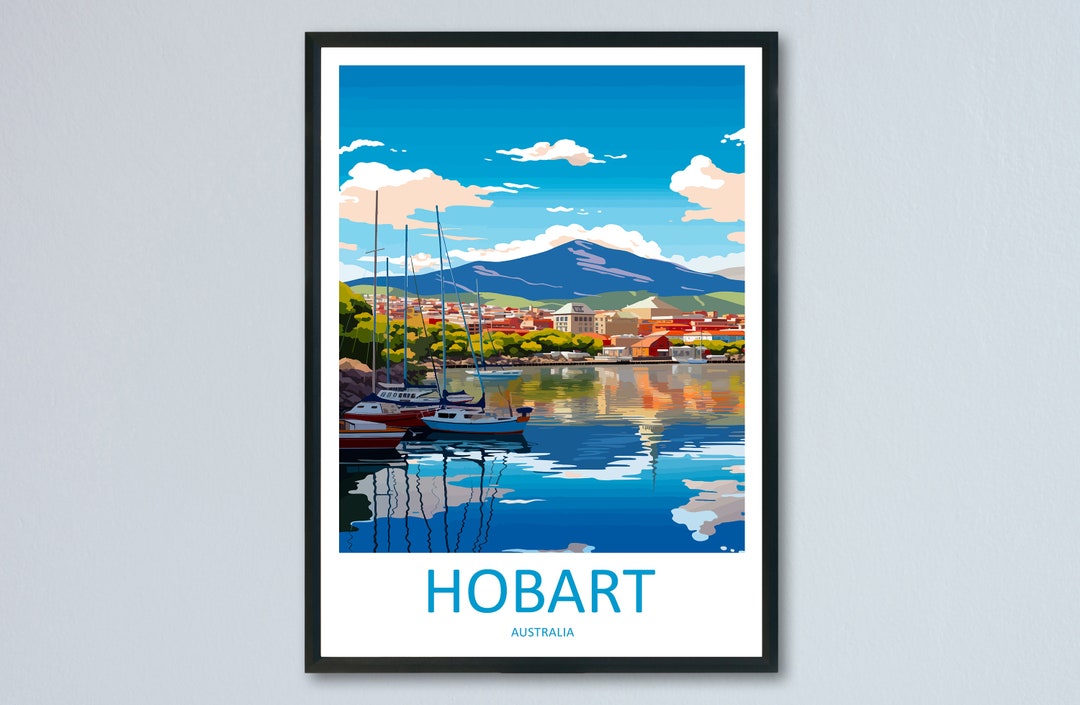 Hobart Travel Print Wall Art Hobart Wall Hanging Home Décor Hobart Gift