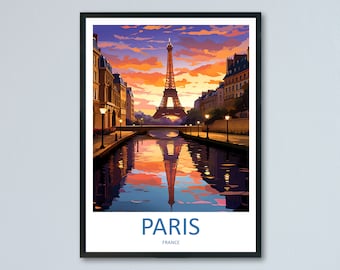 Paris Travel Print Wall Art Paris Wall Hanging Home Décor Paris Gift Art Lovers France Art Lover Gift Paris Print France Wall Art Décor