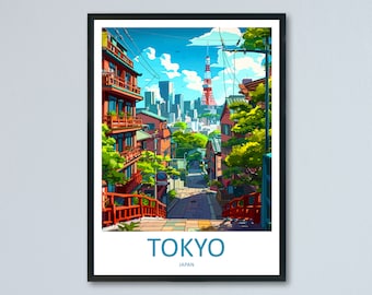 Japan Travel Print Wall Art Japan Wall Hanging Home Décor Japan Gift Art Lovers Tokyo Art Lover Gift Tokyo Travel Gift