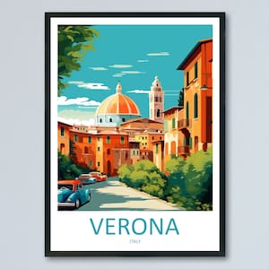 Verona Travel Print Wall Art Verona Italy Wall Hanging Home Decoration Verona Gift Art Lovers Wall Art Print Verona Italy Wall Art Poster