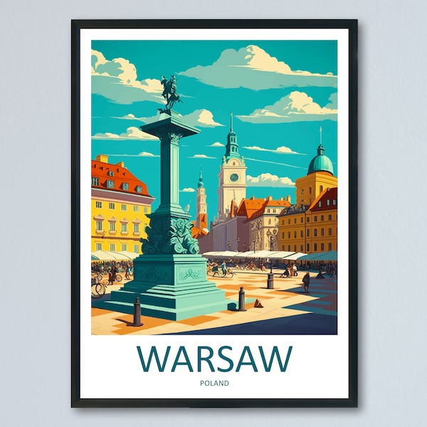 Warsaw Cityscape Print Warsaw Home Decor European City Art Print Warsaw Wall Art for Poland Enthusiast Gift Wall Hanging Warsaw Poland Decor