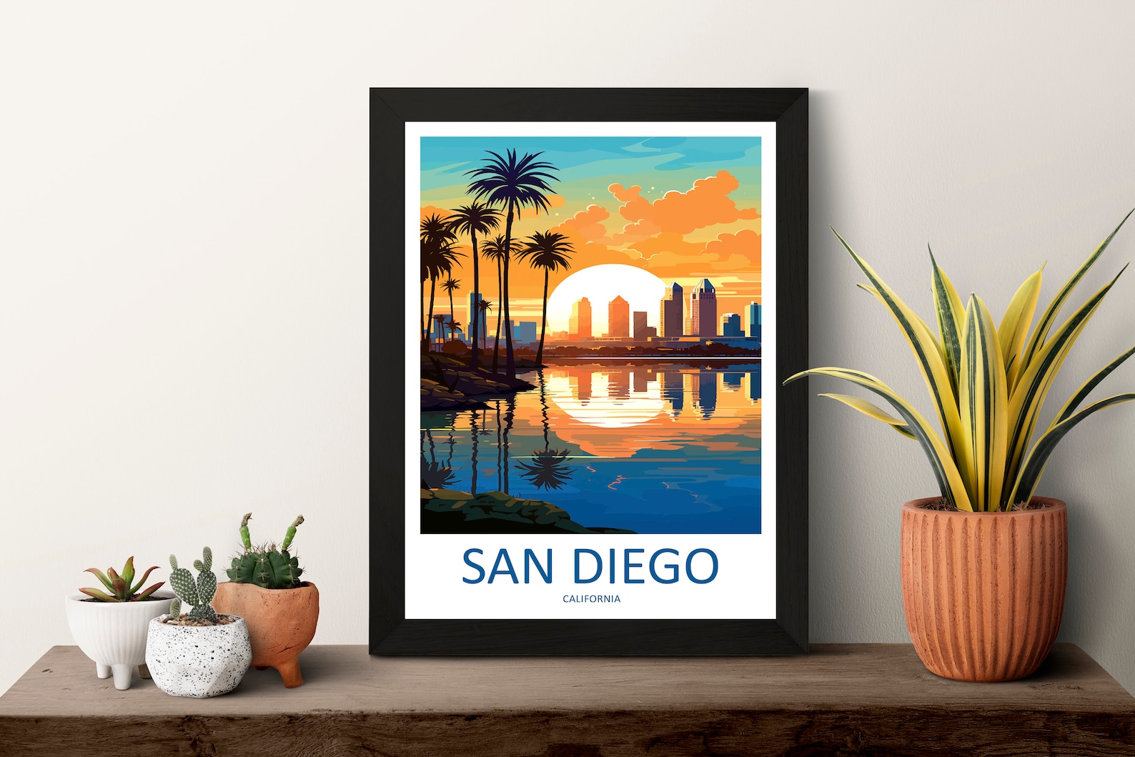 San Diego Travel Print Wall Art San Diego Wall Hanging Home Décor San ...