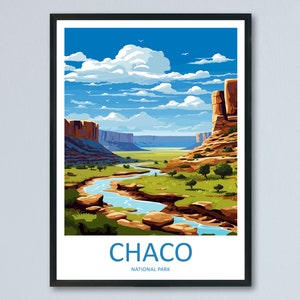 Chaco National Park Travel Print Wall Art Chaco National Park Wall Hanging Home Decor Chaco National Park Gift Art Lovers Wall Art Print Art