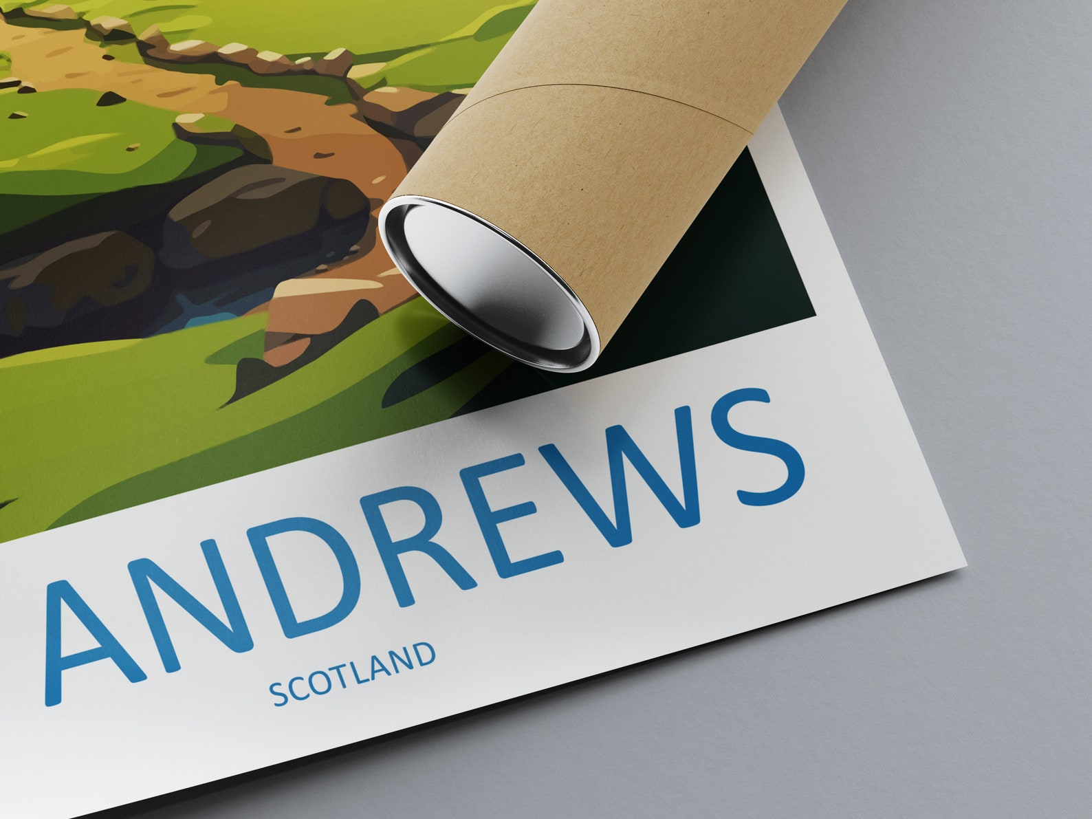 St Andrews Golf Course Travel Print Wall Art St Andrews Wall Hanging ...