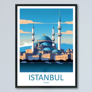 Istanbul Travel Print Wall Art Istanbul Wall Hanging Home Decoration Istanbul Gift Art Lovers Wall Art Print Art Istanbul Wall Print Turkey