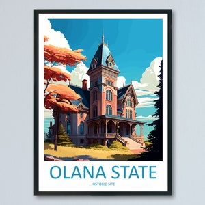 Olana State Historical Site Travel Print Wall Art Olana State Wall Hanging Home Décor Olana State Gift Art Lovers New York State Art Gift