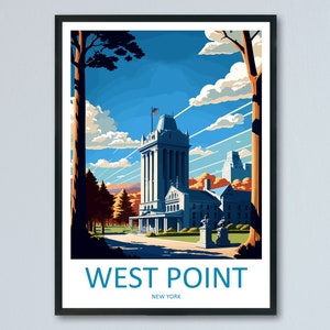 West Point Travel Print Wall Art West Point Wall Hanging Home Décor West Point Gift Art Lovers New York State Art Gift Poster