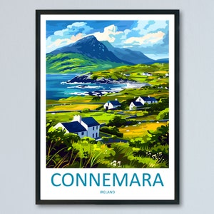 Connemara Travel Print Wall Art Connemara Wall Hanging Home Decoration Connemara Gift Art Lovers Wall Art Print Art Connemara Ireland Print