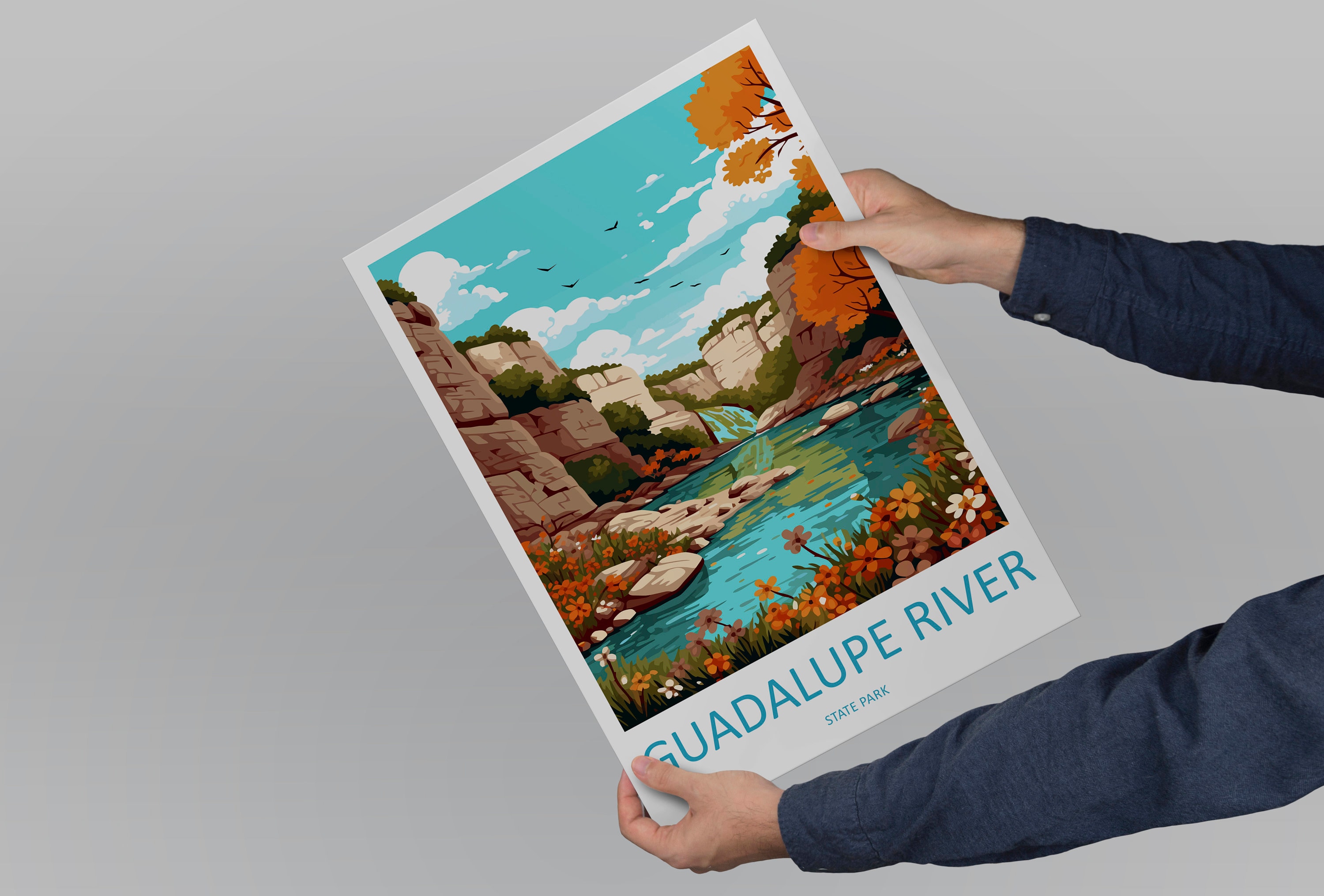 Guadalupe River State Park Travel Print Wall Art Guadalupe pic