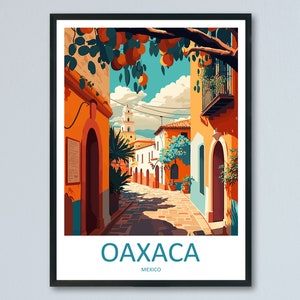 Oaxaca Travel Print Wall Art Oaxaca Wall Hanging Home Decoration Oaxaca Gift Art Lovers Wall Art Print Art Oaxaca Wall Hanging Poster Décor
