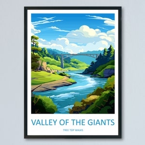 Valley Of The Giants Tree Top Walks Travel Print Wall Art Valley Of The Giants Wall Hanging Home Décor Valley Of The Giants Gift Art Lovers