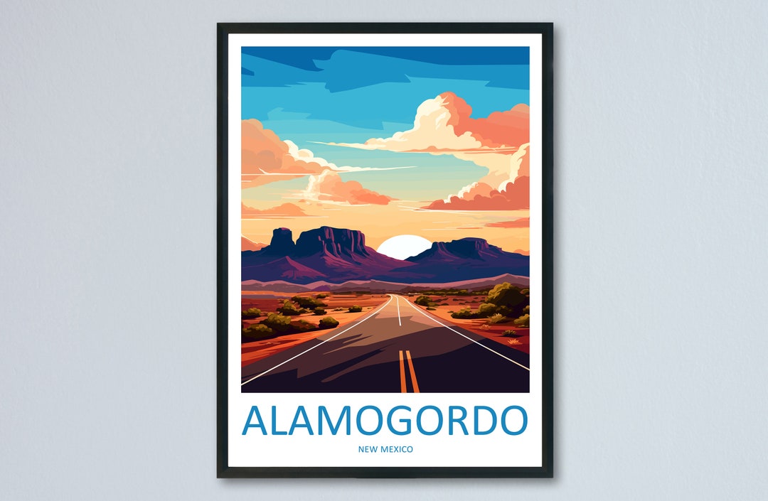 Alamogordo New Mexico Travel Print Wall Art Alamogordo Wall Etsy UK
