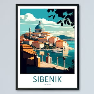 Sibenik Travel Print Wall Art Sibenik Wall Hanging Home Décor Sibenik Gift Art Lovers Croatia Art Lover Gift Sibenik Travel Poster Wall Art
