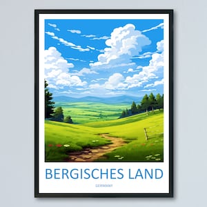 Bergisches Land Travel Print Bergisches Land Home Décor Germany Art Print Germany Bergisches Land Wall Print For Bergisches Land Gift