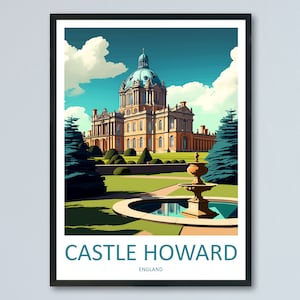 Castle Howard Travel Print Wall Art Castle Howard Wall Hanging Home Décor Castle Howard Gift Art Lovers England Art Lover Gift Castle Howard