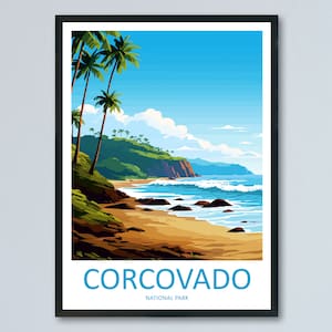 Corcovado National Park Travel Print Wall Art Corcovado Park Wall Hanging Home Décor Corcovado National Park Gift Art Costa Rica