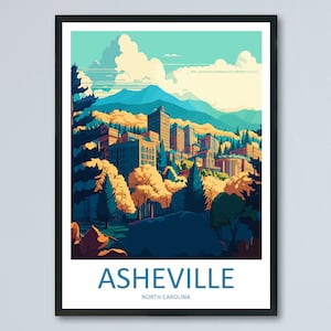 Asheville Print Asheville Home Décor North Carolina Art Print Asheville Wall Print For Asheville Gift Wall Hanging North Carolina Artwork