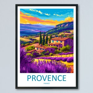 Provence Travel Print Wall Art Provence Wall Hanging Home Décor Provence Gift Art Lovers France Art Lover Gift Provence Art Provence Art