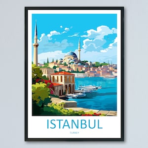 Istanbul Travel Print Wall Art Istanbul Wall Hanging Home Decoration Istanbul Gift Art Lovers Wall Art Print Art Istanbul Wall Print Turkey