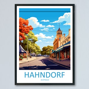 Hahndorf Travel Print Wall Art Hahndorf Wall Hanging Home Décor Hahndorf Gift Art Lovers Wall Art Australia Poster Deco Hahndorf Gift