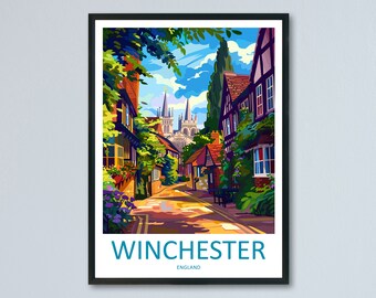 ウィンチェスター旅行プリントウォールアートウィンチェスター壁掛け