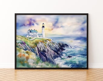 Donegal watercolor poster Wall Art Donegal Wall Hanging Home Décor Donegal Gift Art Lovers Ireland Wall Art