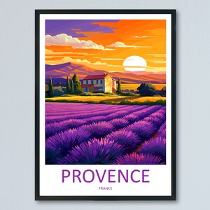 Provence Travel Print Wall Art Provence Wall Hanging Home Décor Provence Gift Art Lovers France Art Lover Gift Provence Art Provence Art