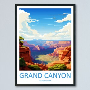 Grand Canyon National Park Travel Print Wall Art Grand Canyon Wall Hanging Home Décor Grand Canyon Gift Art Lovers Arizona Art Lover Gift
