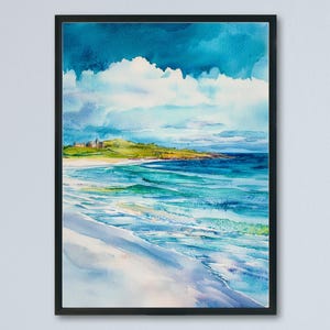 Isle of Iona watercolor poster Wall Art Isle of Iona Wall Hanging Home Décor Isle of Iona Gift Art Lovers Scotland Art Lover Gift Scotland