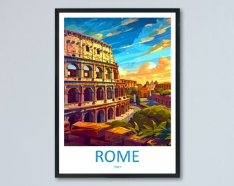 Rome Travel Print Wall Art Rome Wall Hanging Home Décor Rome Gift Art Lovers Italy Art Lover Gift Rome Print Italy Wall Art Decor