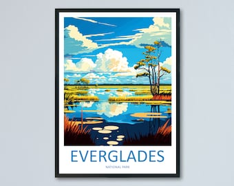 Everglades National Park Travel Print Wall Art Everglades National Park Wall Hanging Home Décor Everglades National Park Gift Art Lovers