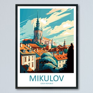 Mikulov Travel Print Wall Art Mikulov Wall Hanging Home Décor Mikulov Gift Art Lovers Czech Republic Art Lover Gift Mikulov Art Decor