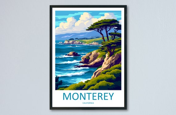 Autocollant De Fenêtre Monterey State Park – California Love (cadeau Pêcheur)