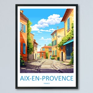 Aix En Provence Travel Print Wall Art Aix En Provence Wall Hanging Home Décor Aix En Provence Gift Art Lovers France Art Lover Gift