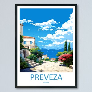 Preveza Reise-Druck Wandkunst Preveza Wandbehang Dekoration Preveza Geschenk Kunstliebhaber Wand Kunst Druck Preveza Druck