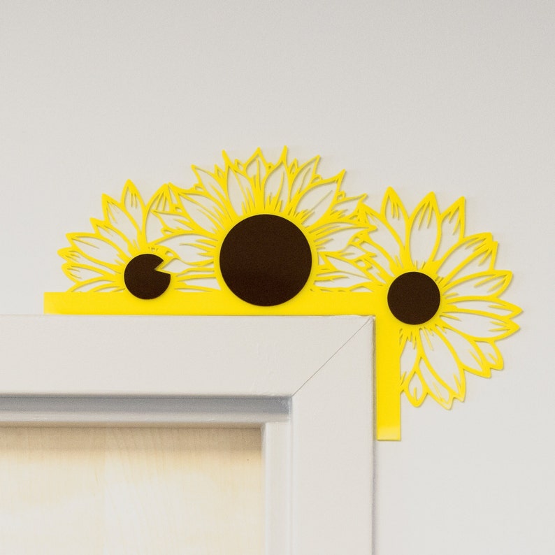 ACRYLIC Sunflower Fall Door/window Topper Etsy