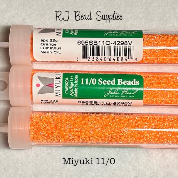11-4298, Miyuki 22g Luminous Creamsicle 11-4298, Miyuki 22g Luminous Creamsicle