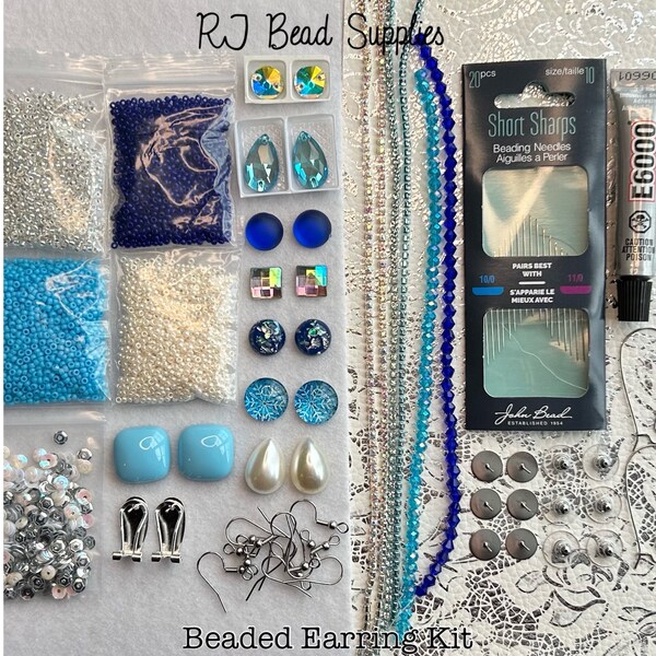 Seed Bead Earring Kit Etsy