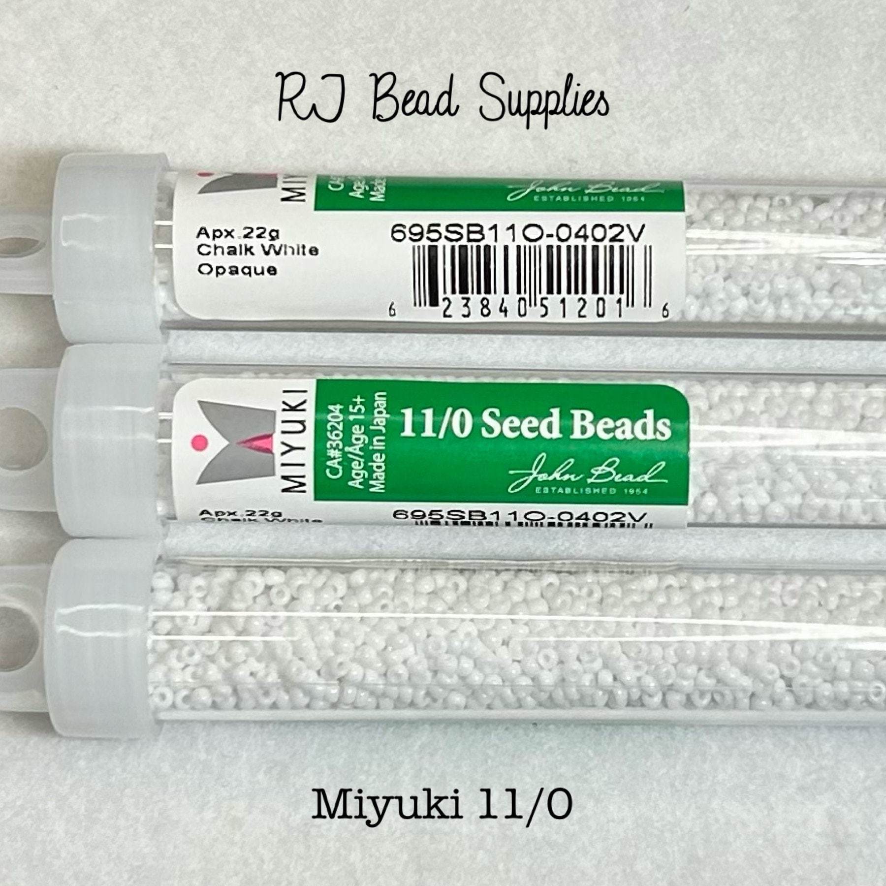 11-402F, Miyuki 22g Matte Chalk White 11-402F, Miyuki 22g Matte Chalk White