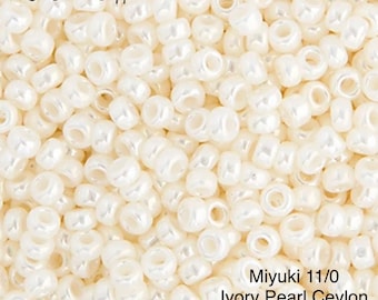 11-592, Miyuki 22g Antique Ivory Pearl Ceylon 11-592, Miyuki 22g Antique Ivory Pearl Ceylon