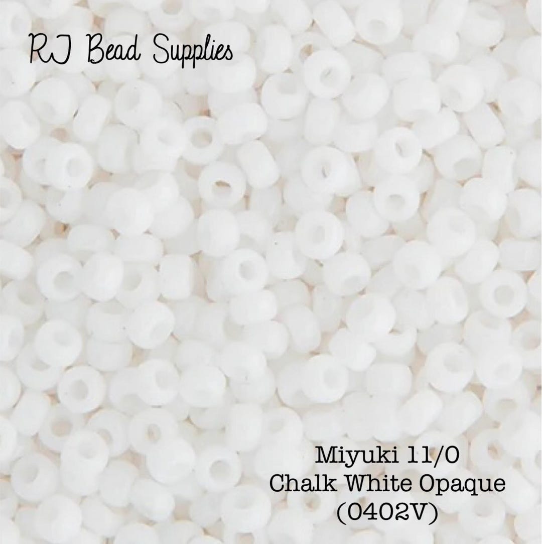 6-402F, Miyuki 20g Matte Chalk White 6-402F, Miyuki 20g Matte Chalk White