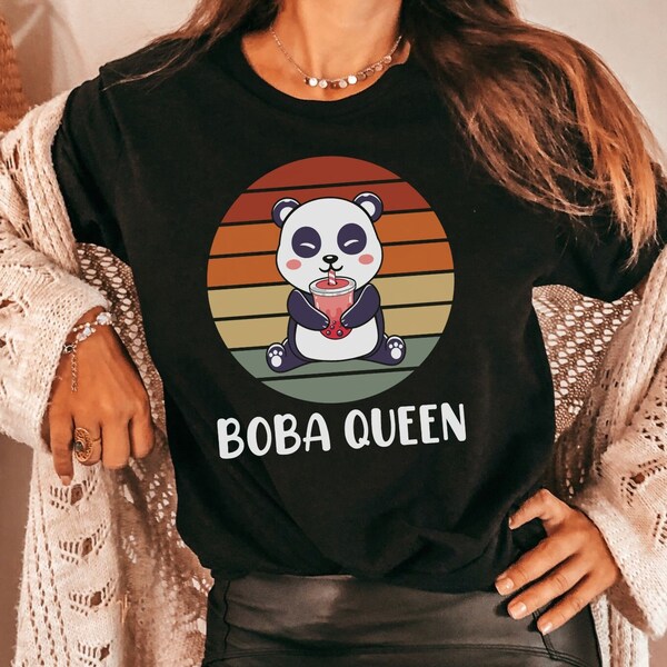 Boba Queen Shirt, Boba Tea Shirt, Womens Boba Shirt, Cute Boba Shirt, Bubble Tea Shirt, Boba Lover Gift, Bubble Tea Lover, Bubble Tea Gift