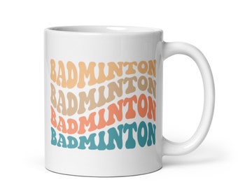 Badminton Coffee Mug, Racquetball Mug, Badminton Mugs, Badminton Gifts, Badminton Team, Badminton Coach Gift, Badminton