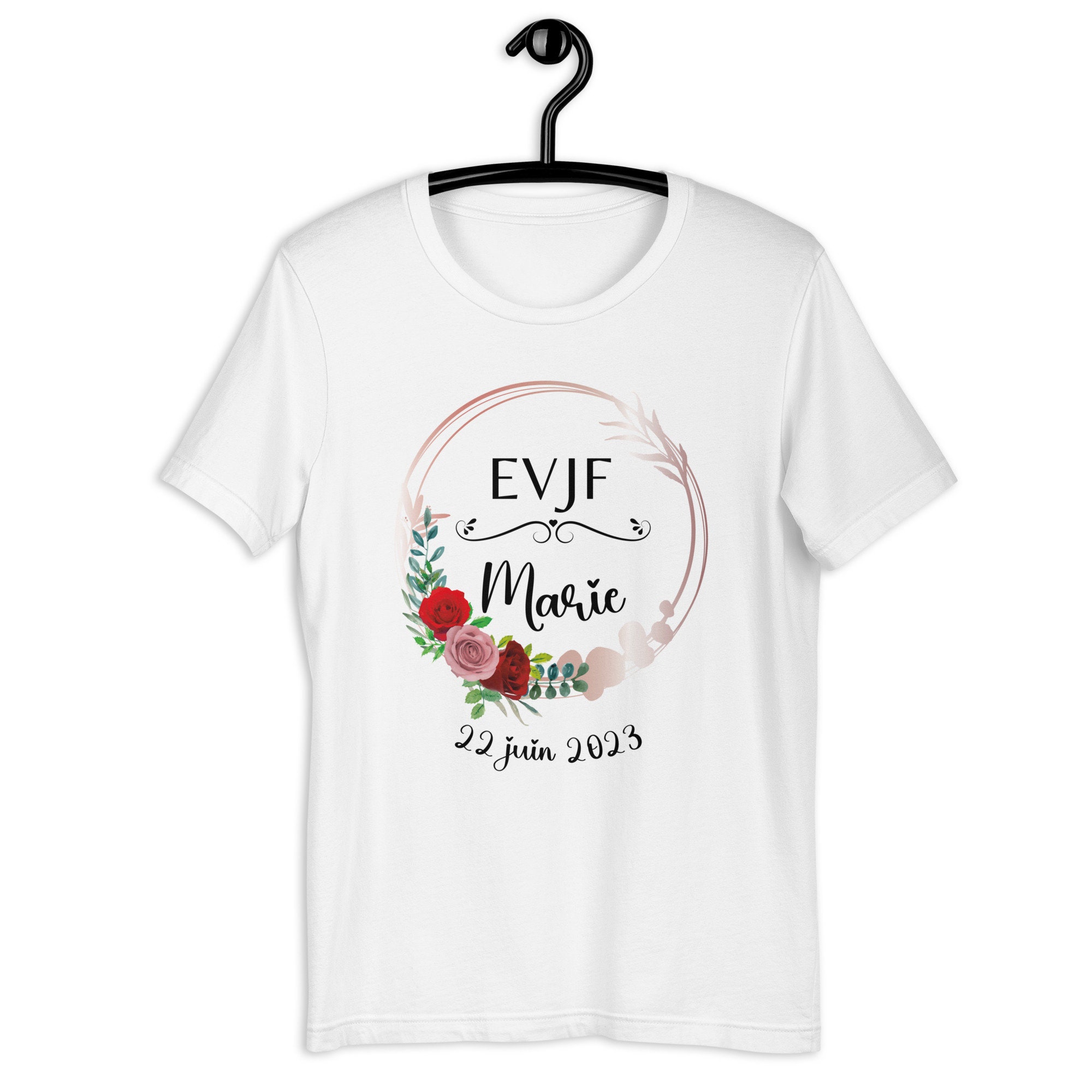Discover EVJF, Enterrement De Vie De Jeune Fille, Cadeau Mariée, Future Mariée T-Shirt Personnalisé