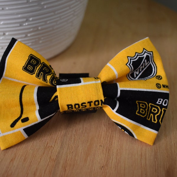 Boston Hockey Dog Bow Tie