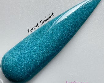 Deep Teal Dip Powder: Forest Twilight, Herbstnagelfarbe
