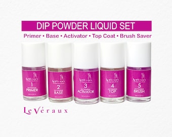 Dip Powder Liquids Set: Low Oduor, Hema-Free Vegan Dipping System